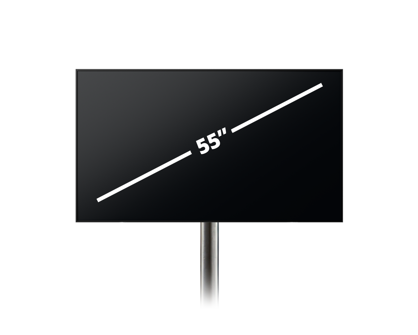 TV Scherm 55 inch op statief