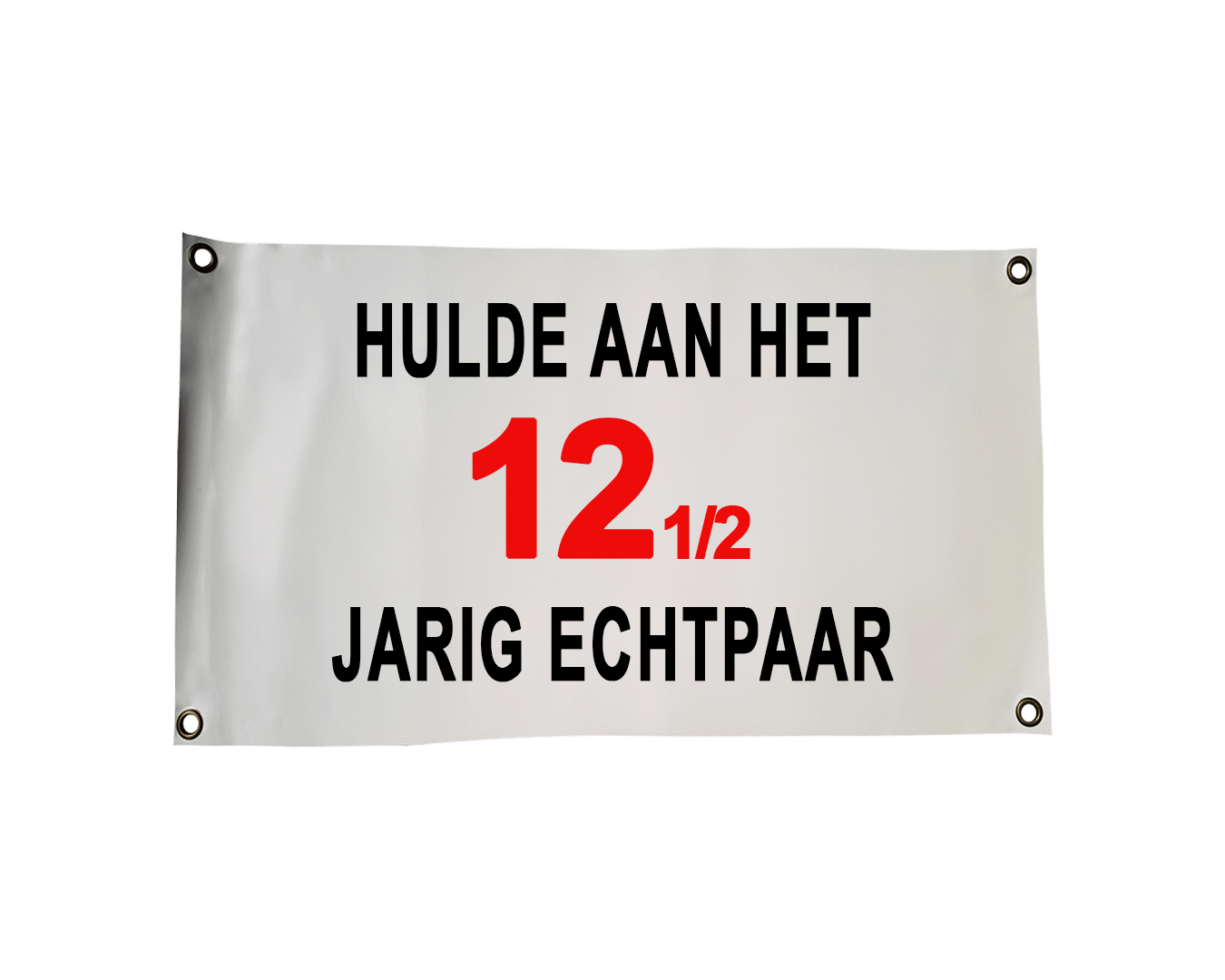 Banner ‘12,5 jaar echtpaar’